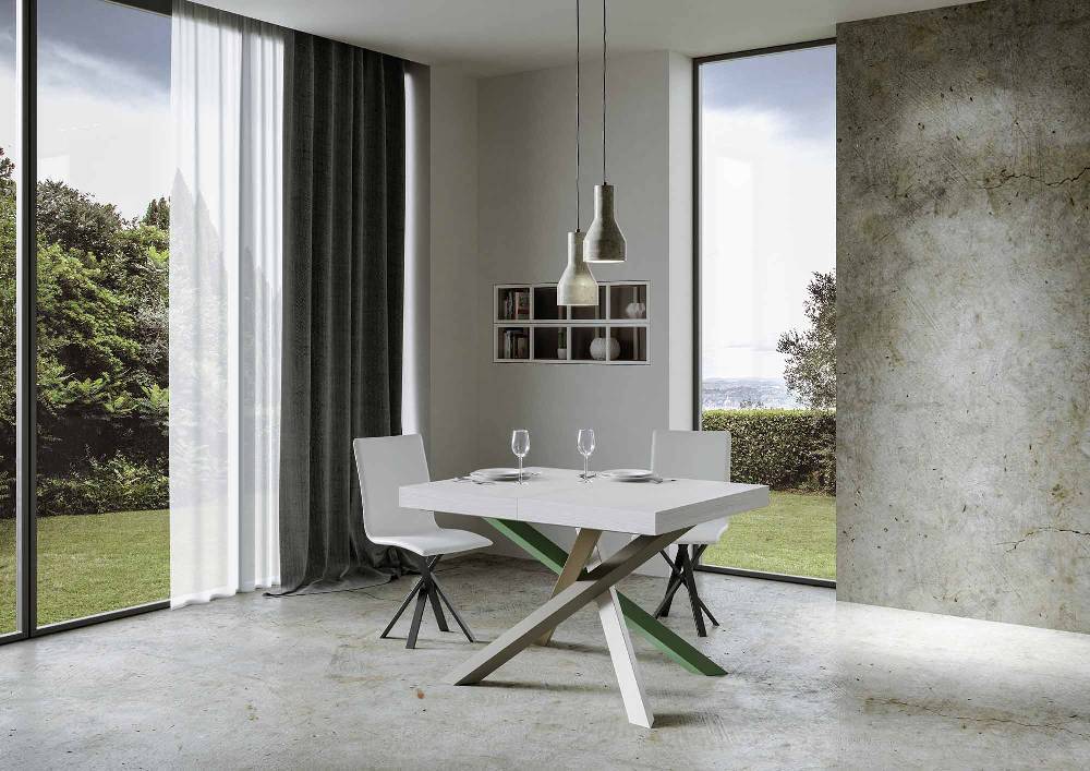 Itamoby Tavolo allungabile 90×130/234 cm Volantis Premium Bianco Frassino telaio 4/A Duty-free