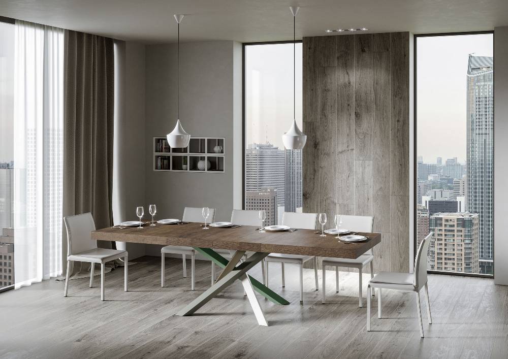 Itamoby Tavolo allungabile 90×120/224 cm Volantis Premium Noce telaio 4/A 50% di sconto per tempo limitato