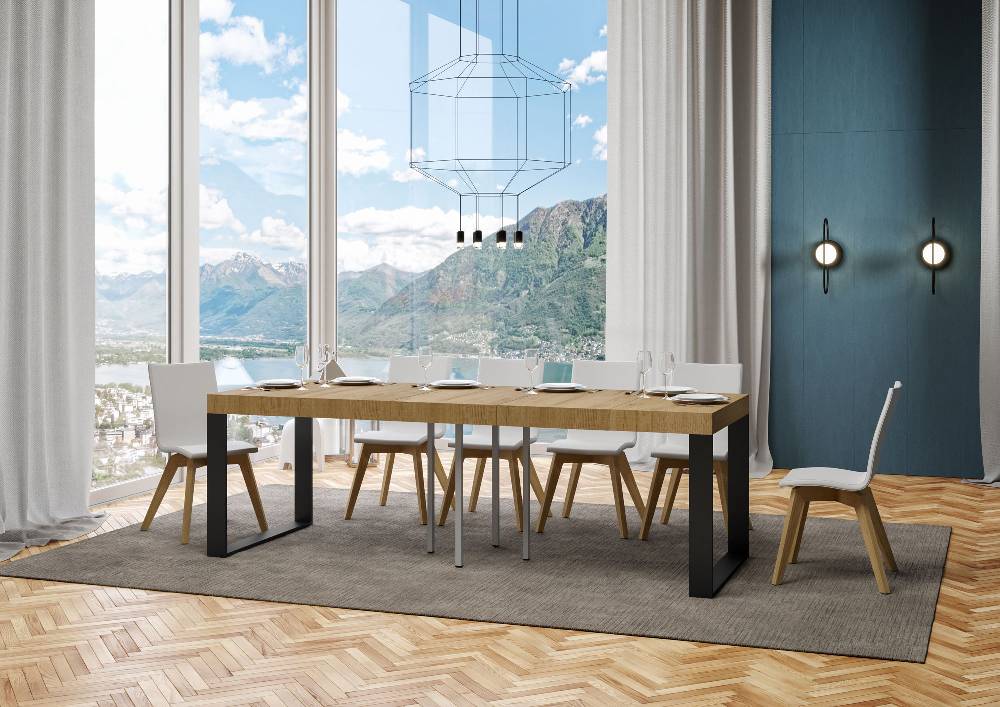 Itamoby Tavolo allungabile 90×90/246 cm Tecno Premium Quercia Natura Hotsell