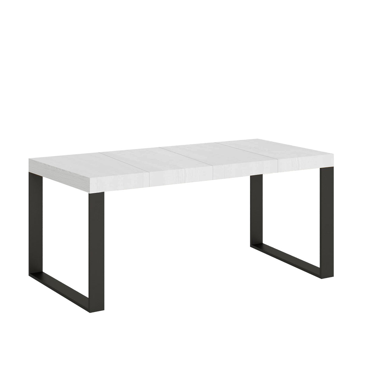 Itamoby Tavolo allungabile 90×90/246 cm Tecno Premium Bianco Frassino