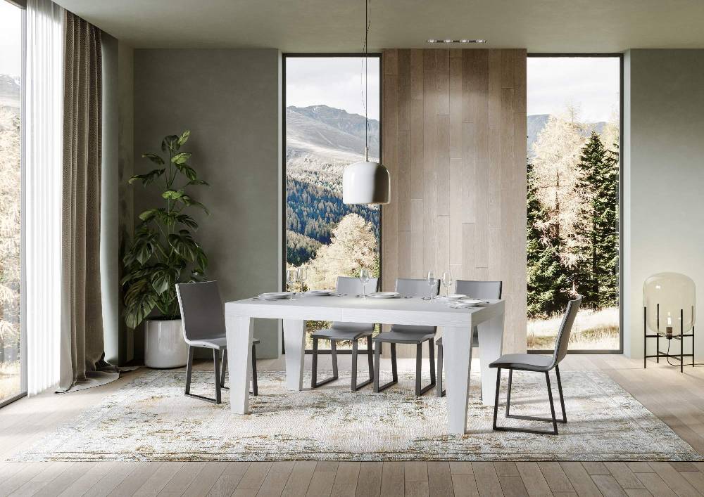 Itamoby Tavolo allungabile 90×160/264 cm Spimbo Premium Bianco Frassino Moda