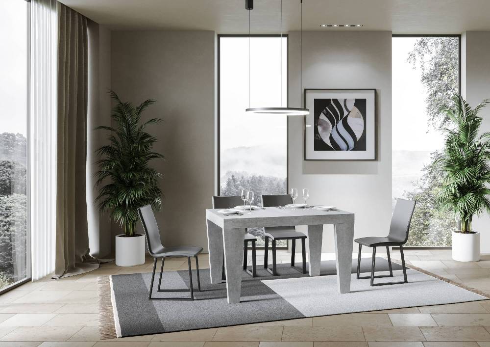 Itamoby Tavolo allungabile 90×130/234 cm Spimbo Premium Cemento Comprare a buon mercato