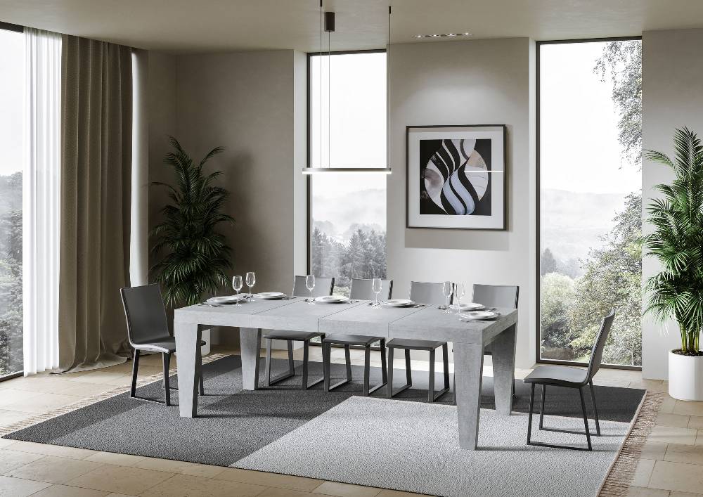 Itamoby Tavolo allungabile 90×130/234 cm Spimbo Premium Cemento Comprare a buon mercato