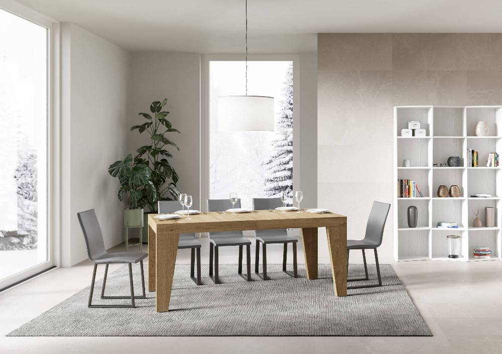 Itamoby Tavolo allungabile 90×180/284 cm Naxy Premium Quercia Natura Offerta San Valentino