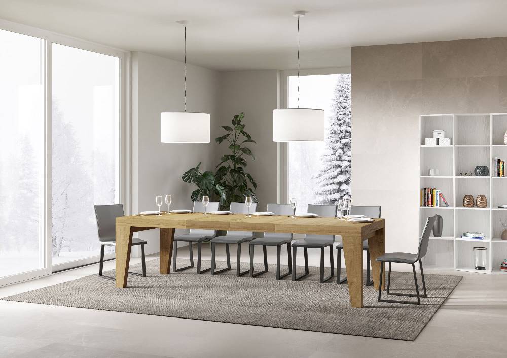 Itamoby Tavolo allungabile 90×180/284 cm Naxy Premium Quercia Natura Offerta San Valentino