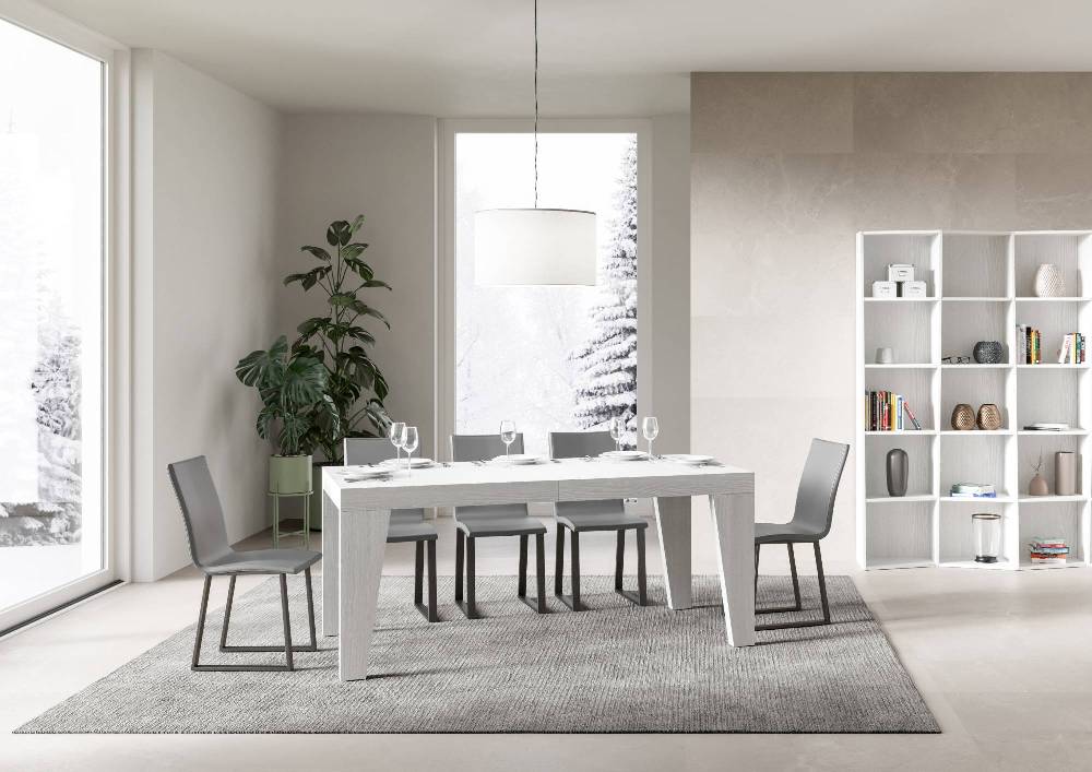 Itamoby Tavolo allungabile 90×180/284 cm Naxy Premium Bianco Frassino Offerta Anniversario