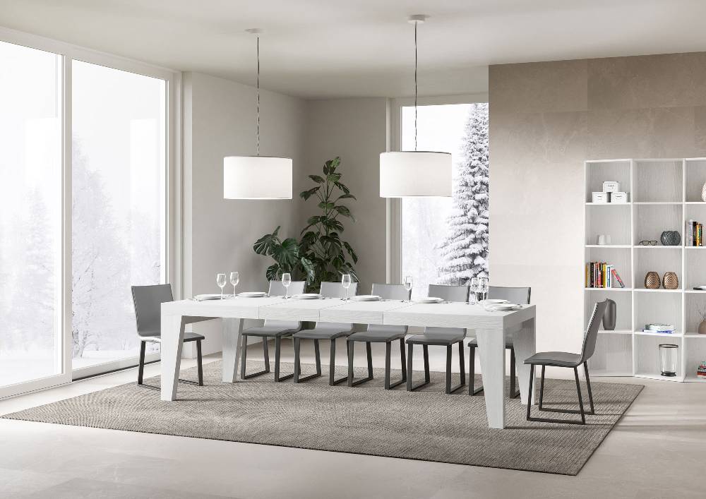 Itamoby Tavolo allungabile 90×180/284 cm Naxy Premium Bianco Frassino Offerta Anniversario