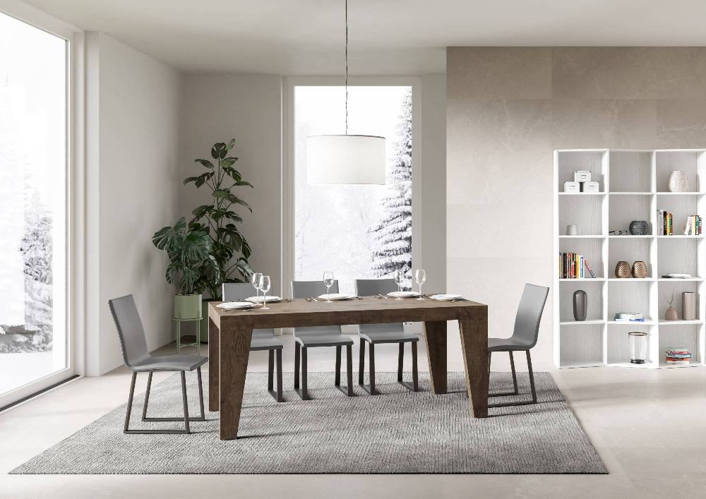 Itamoby Tavolo allungabile 90×160/264 cm Naxy Premium Noce Smaltimento dello stoccaggio