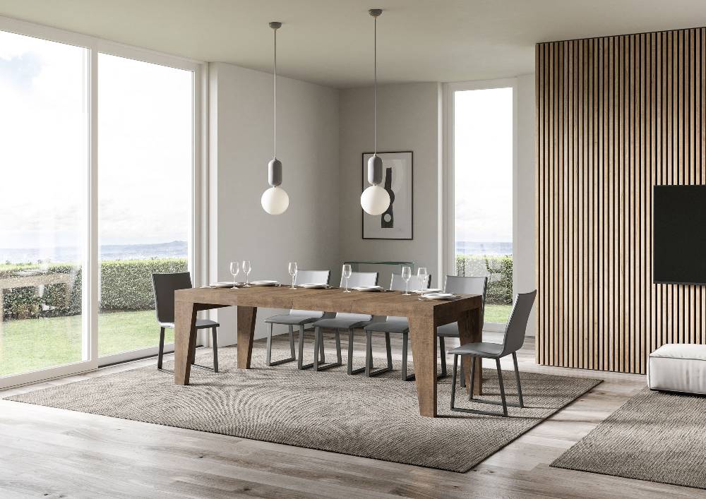 Itamoby Tavolo allungabile 90×140/244 cm Naxy Premium Noce Online Outlet