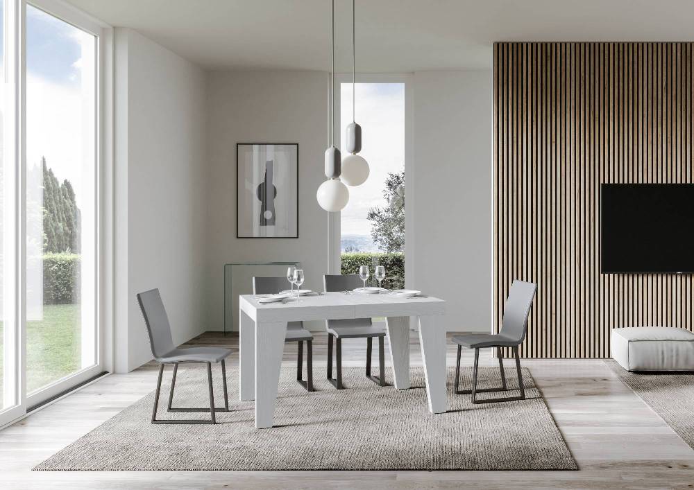 Itamoby Tavolo allungabile 90×120/224 cm Naxy Premium Bianco Frassino Offerte speciali