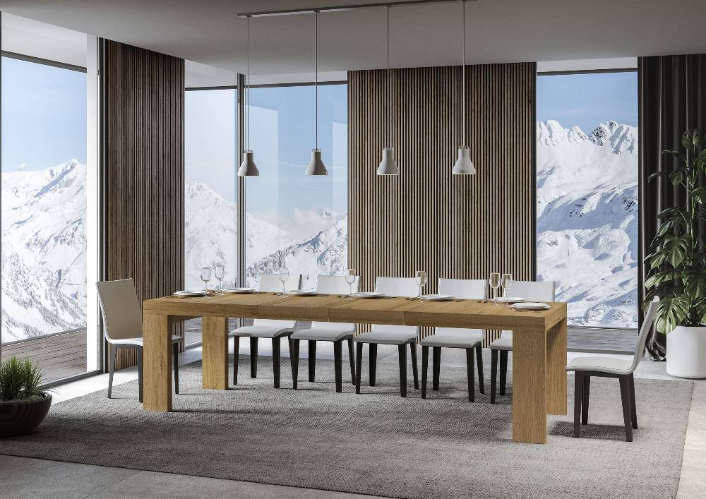 Itamoby Tavolo allungabile 90×180/284 cm Roxell Premium Quercia Natura Rilascio limitato