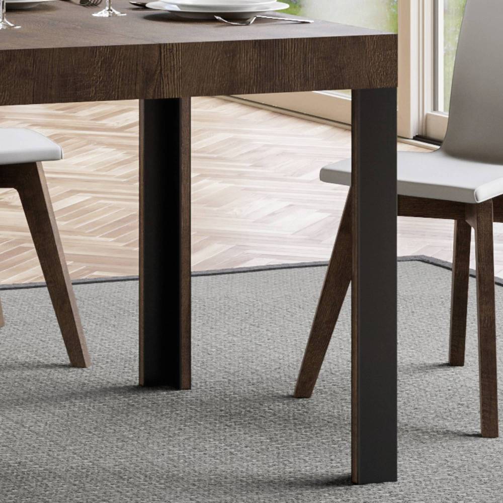 Itamoby Tavolo Linea Allungabile piano Noce 90×180 Allungato 284 telaio Antracite Fino al 50% di sconto