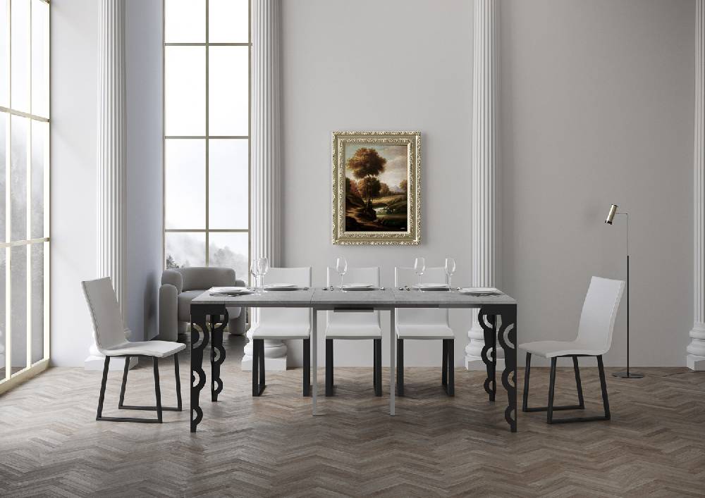 Itamoby Consolle Karamay Evolution Cemento telaio Antracite Vendite stagionali
