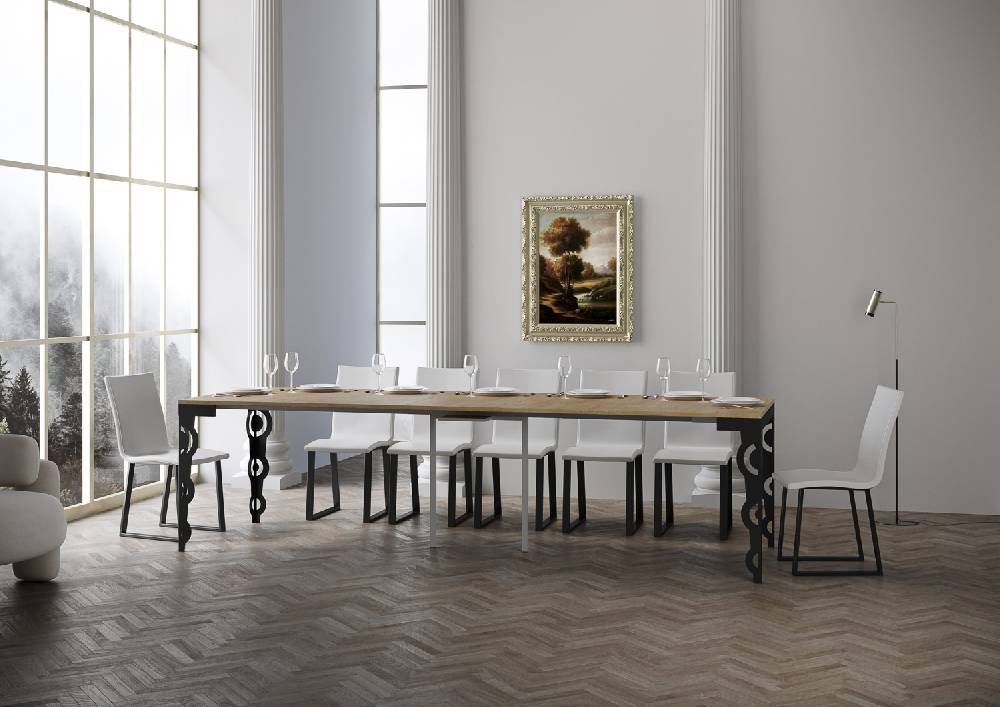 Itamoby Consolle Karamay Evolution Quercia Natura telaio Antracite Black Friday