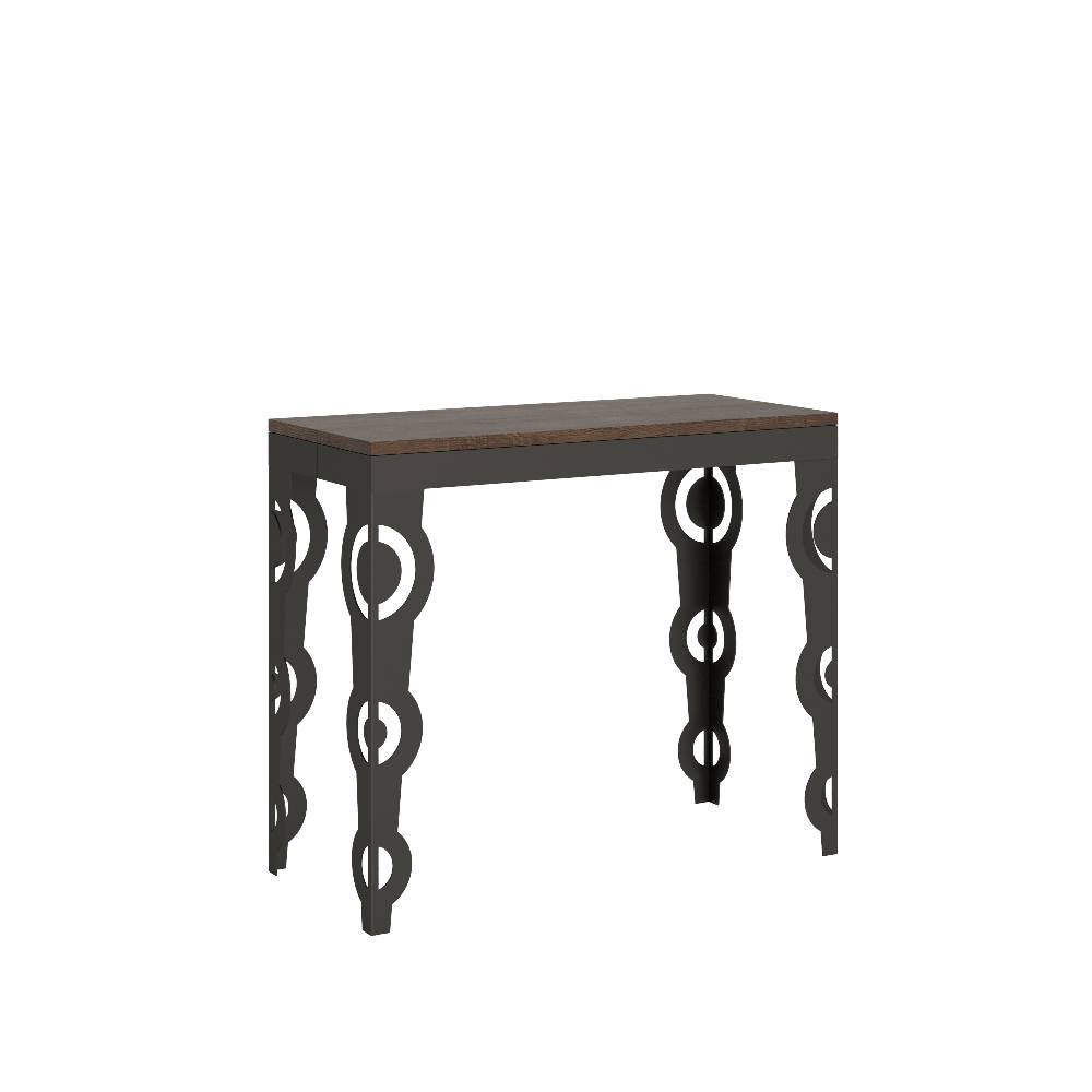 Itamoby Consolle Karamay Small Evolution Noce telaio Antracite Offerta natalizia