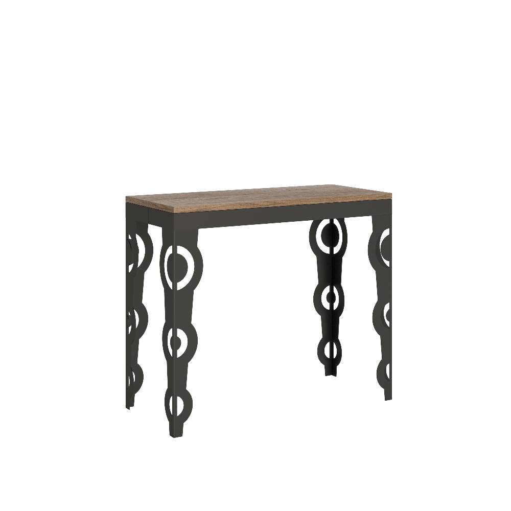 Itamoby Consolle Karamay Small Evolution Quercia Natura telaio Antracite