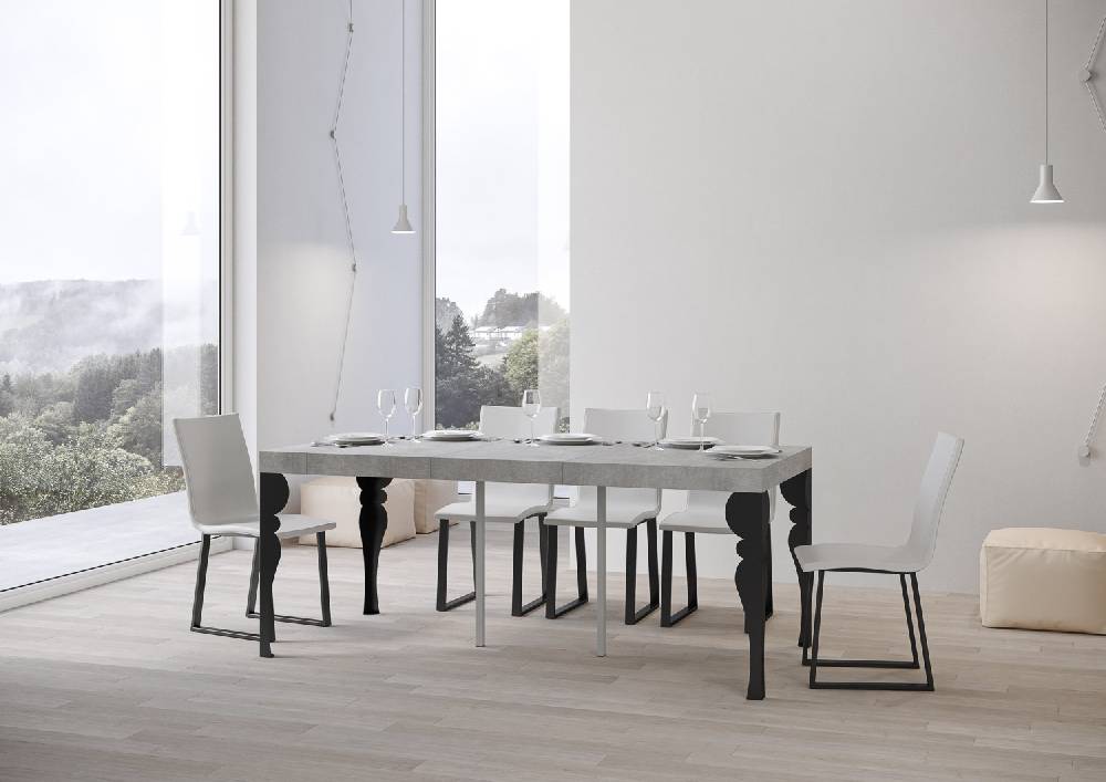Itamoby Consolle Paxon Small Premium Cemento telaio Antracite Offerte stagionali