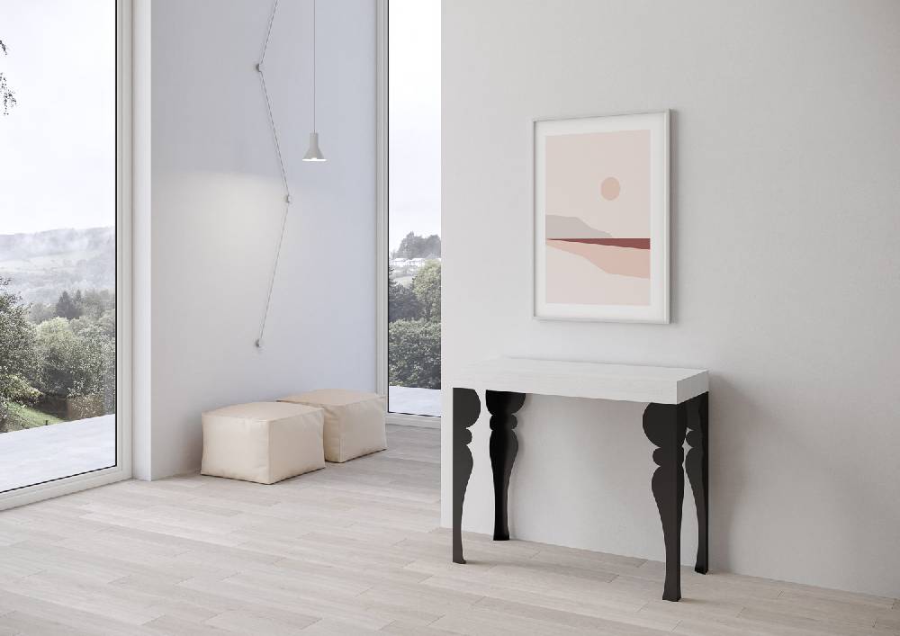 Itamoby Consolle Paxon Small Premium Bianco Frassino telaio Antracite Comprane uno, ottenene uno gratis
