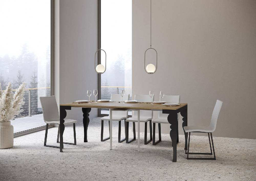 Itamoby Consolle Paxon Small Evolution Quercia Natura telaio Antracite Offerta settimanale