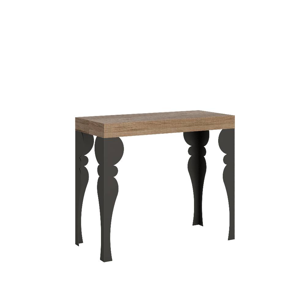 Itamoby Consolle Paxon Small Quercia Natura telaio Antracite Promozione temporanea