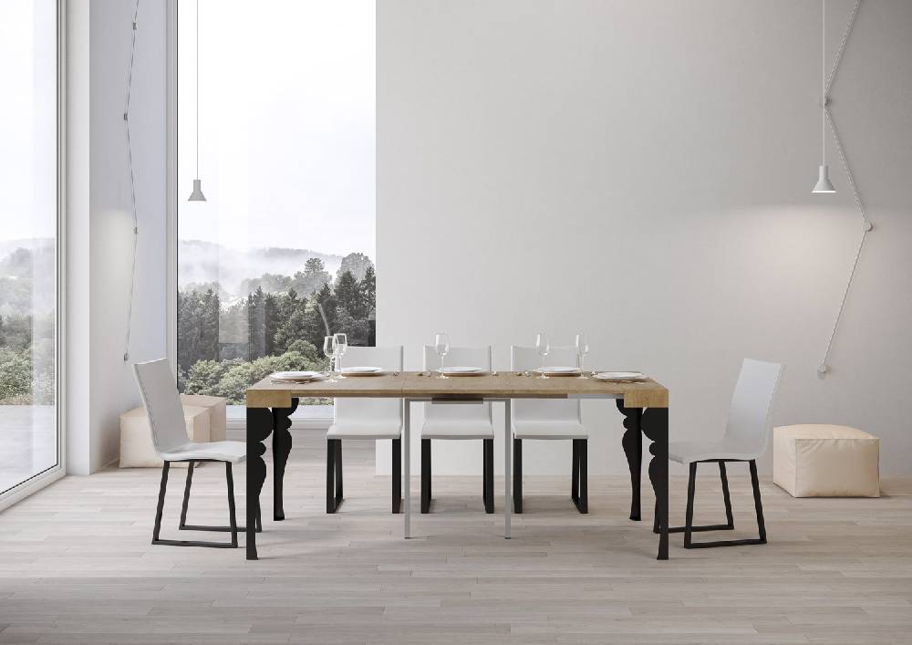 Itamoby Consolle Paxon Small Quercia Natura telaio Antracite Promozione temporanea