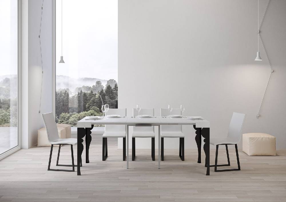 Itamoby Consolle Paxon Small Bianco Frassino telaio Antracite Fino al 50% di sconto