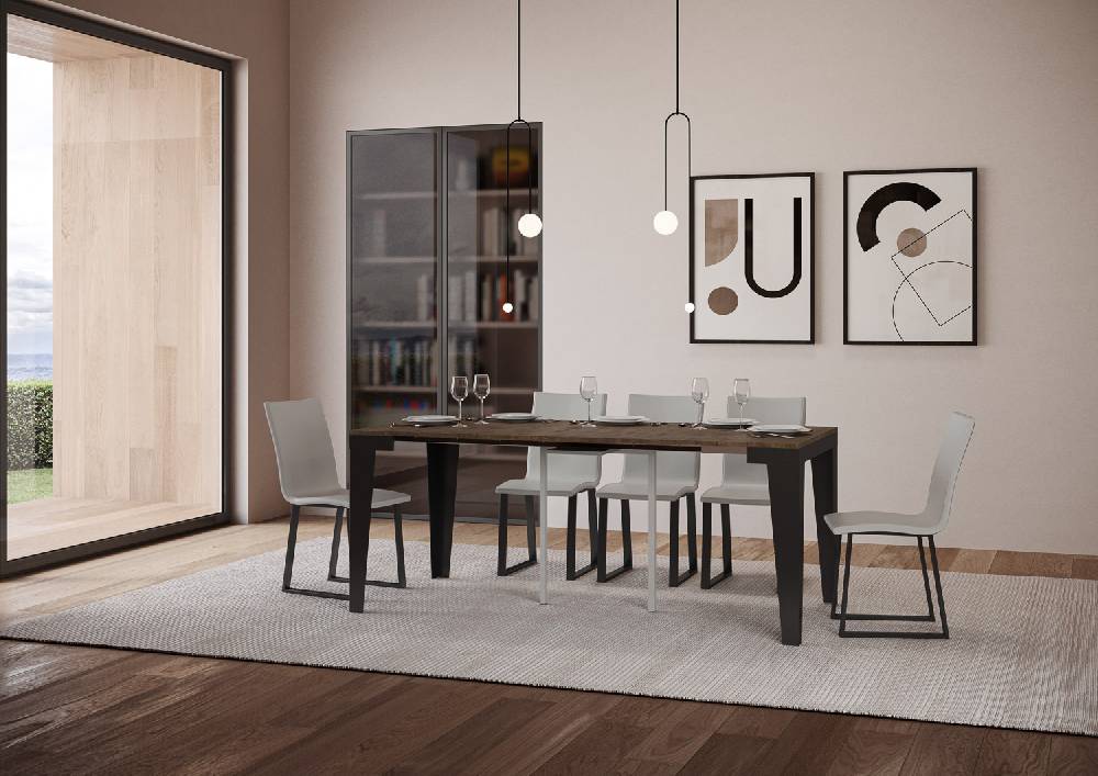 Itamoby Consolle Flame Evolution Noce telaio Antracite Fino al 60% di sconto