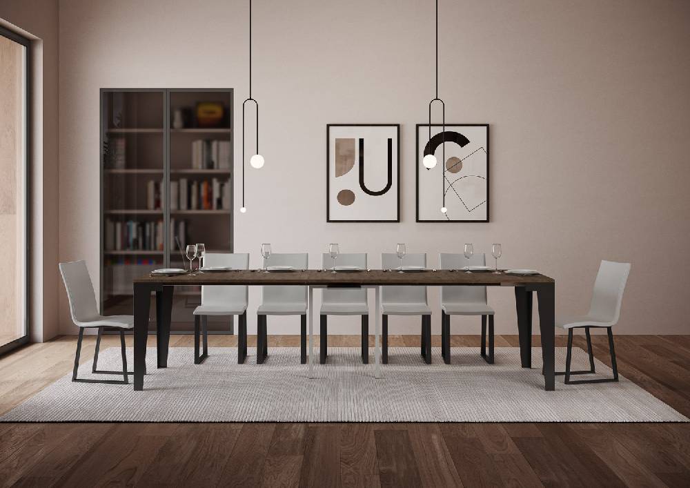 Itamoby Consolle Flame Evolution Noce telaio Antracite Fino al 60% di sconto