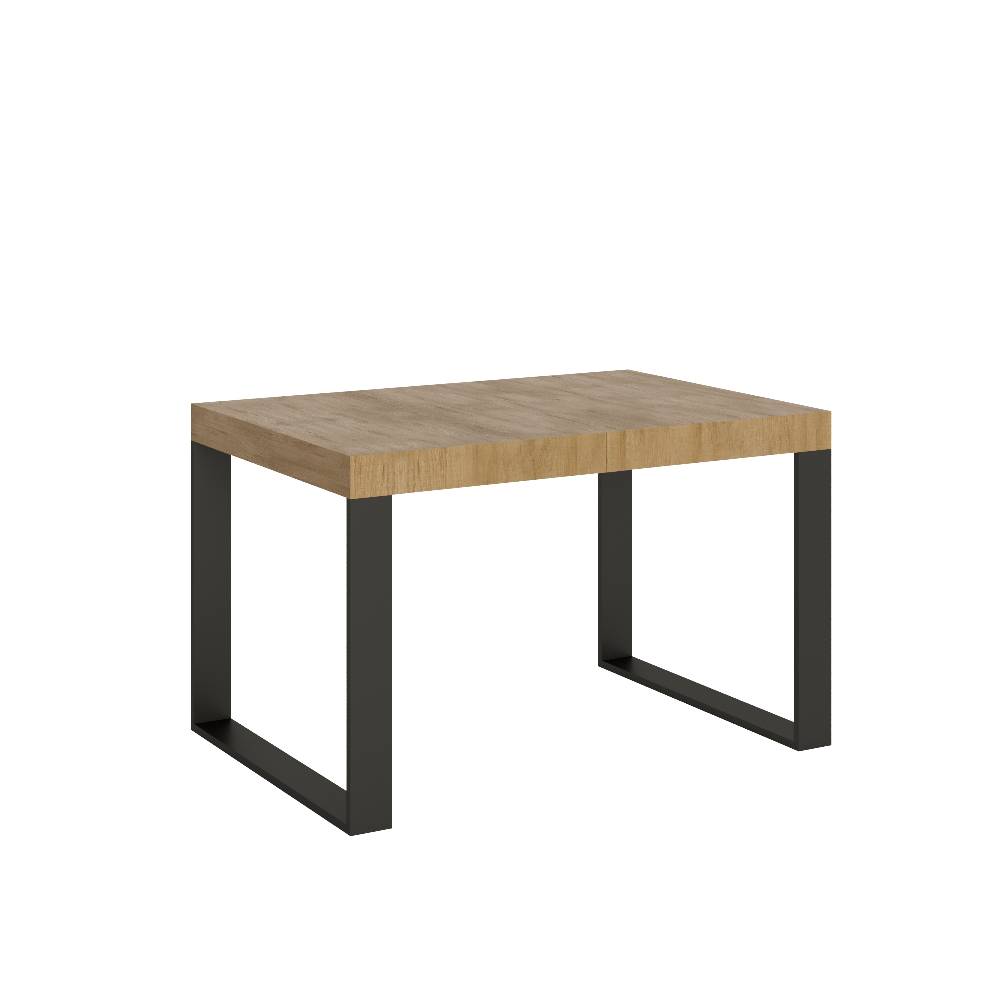 Itamoby Tavolo Tecno Allungabile piano Quercia Natura 90×130 Allungato 390 telaio Antracite Enormi sconti
