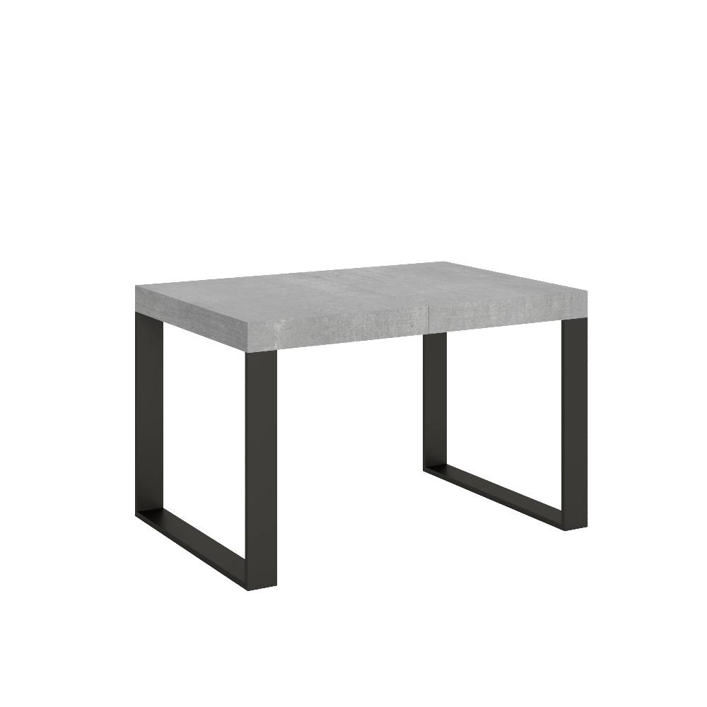 Itamoby Tavolo Tecno Allungabile piano Cemento 90×130 Allungato 234 telaio Antracite Sconti questo mese