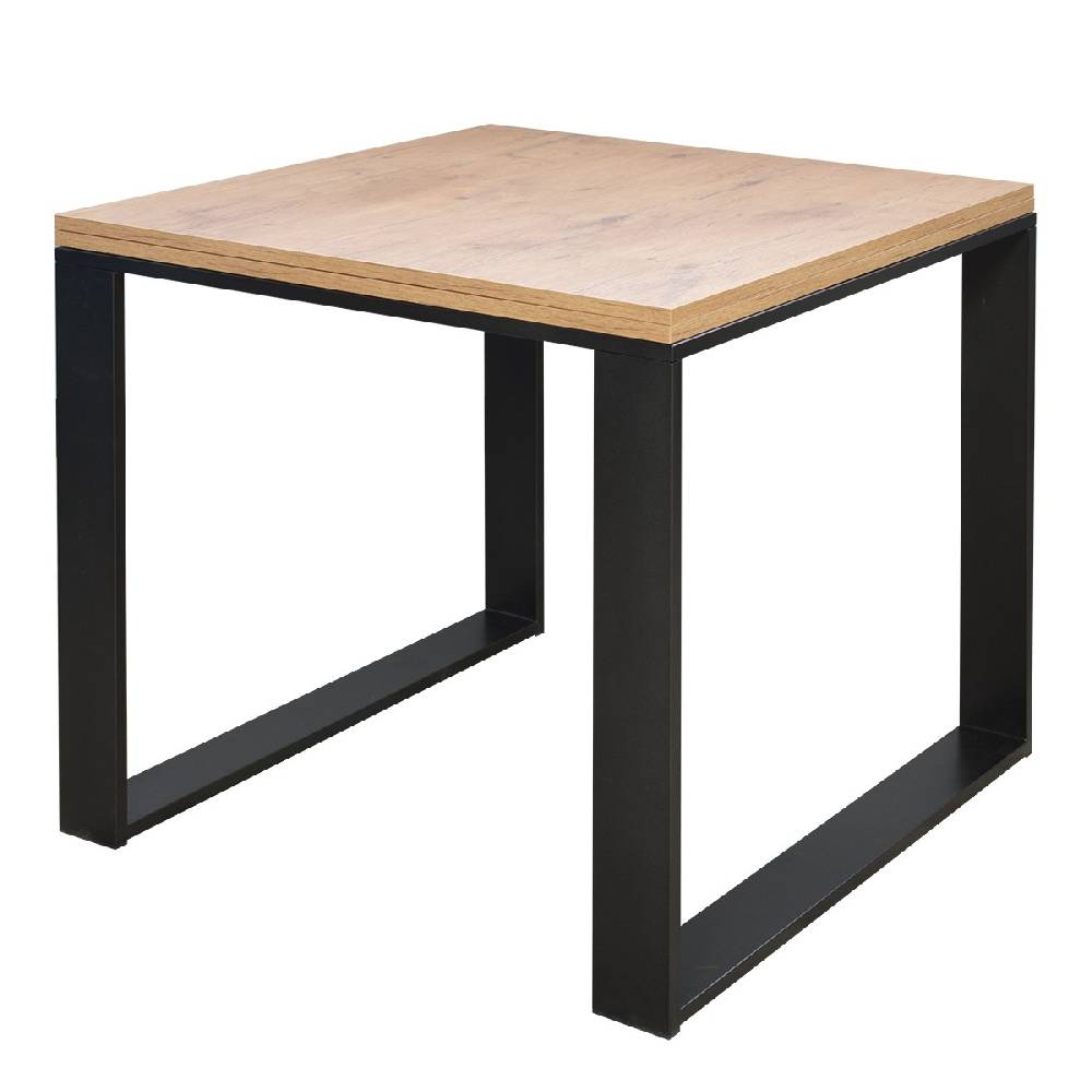 Itamoby Tavolo Tecno Libra Quercia Natura 90×90 Allungato 90×180 telaio Antracite Soddisfazione Garantita