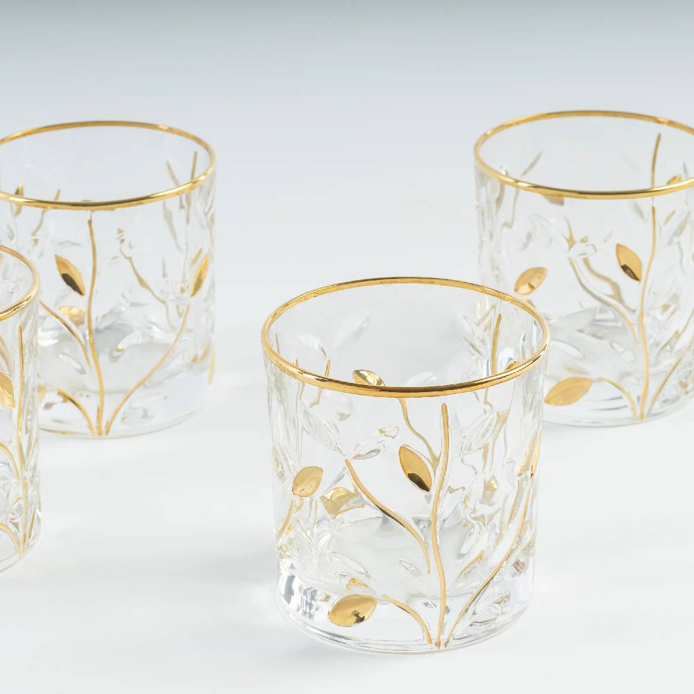 Les Ottomans Set of four crystal glasses CG03 Vendite Flash