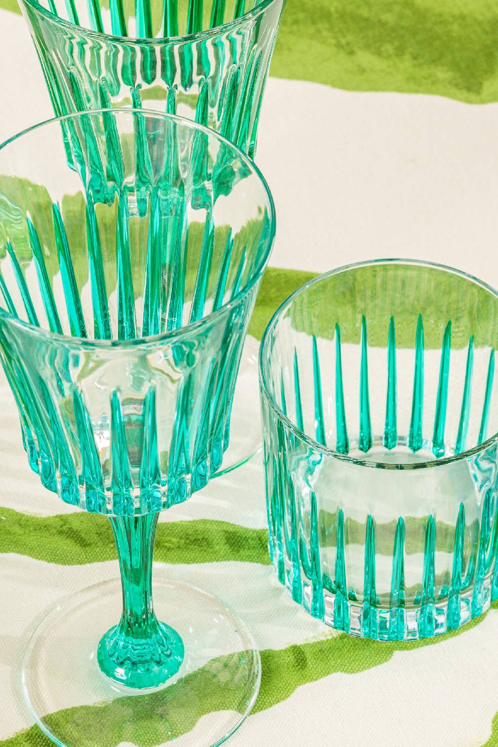 Les Ottomans Set of four crystal glasses CGT03 In Linea