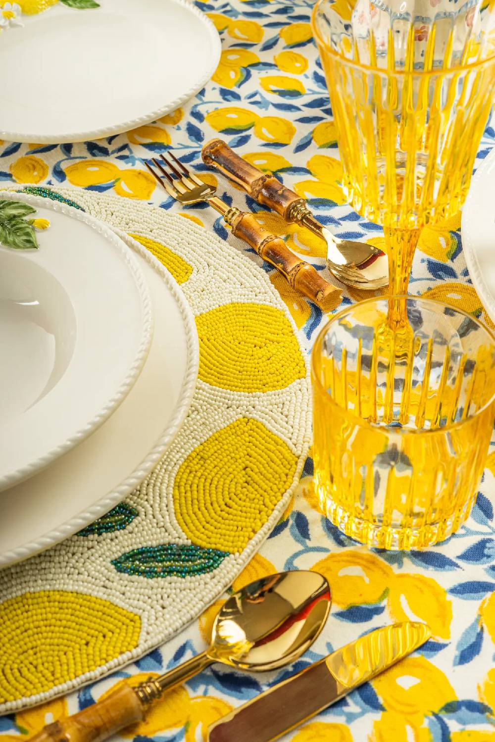 Les Ottomans Set of two Beaded Placemats TJB14 Novità