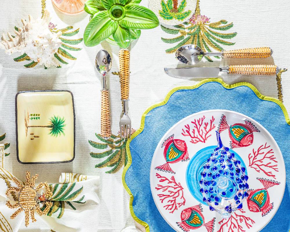Les Ottomans Ceramic Sicilian plate SIP11 Offerte