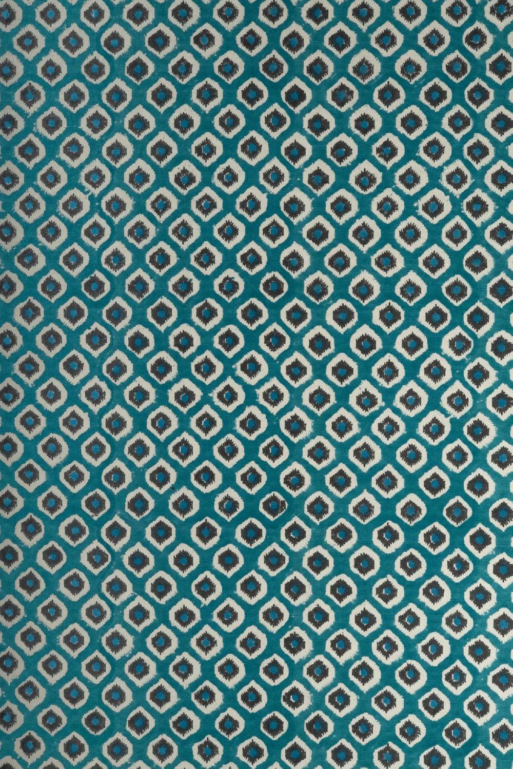 Les Ottomans Handprinted cotton tablecloth IKB02 2025