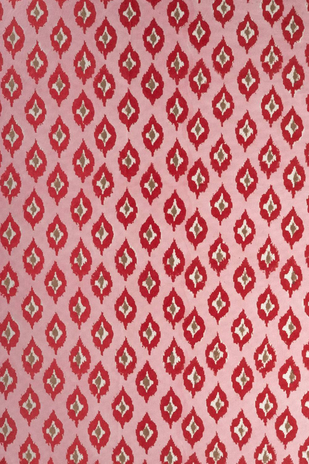 Les Ottomans Handprinted cotton tablecloth IKB26 Vendita