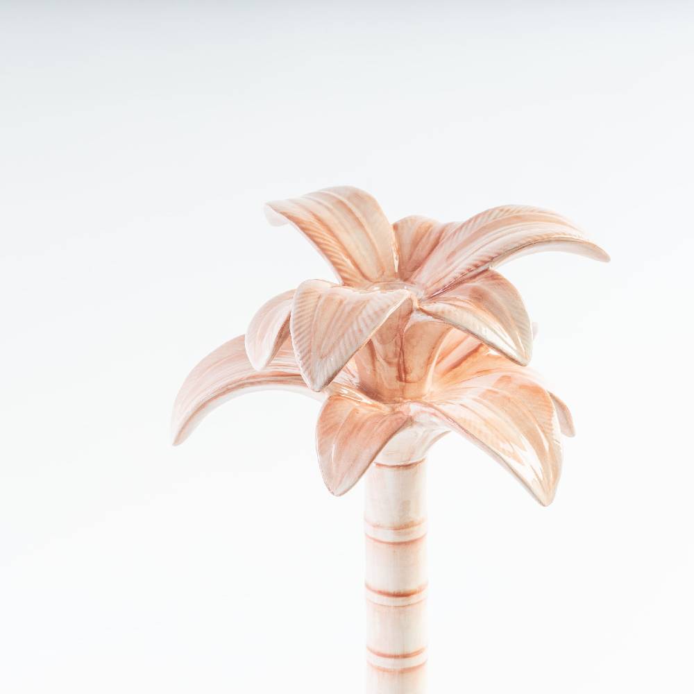 Les Ottomans Handpainted palm ceramic candleholder MARP05 Online