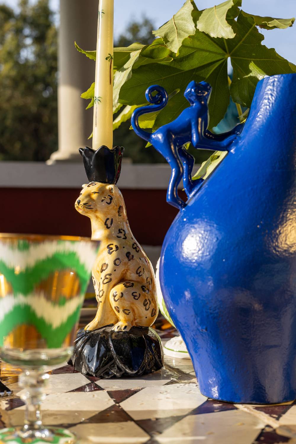 Les Ottomans Menagerie aluminium vases MENA02 Online Outlet