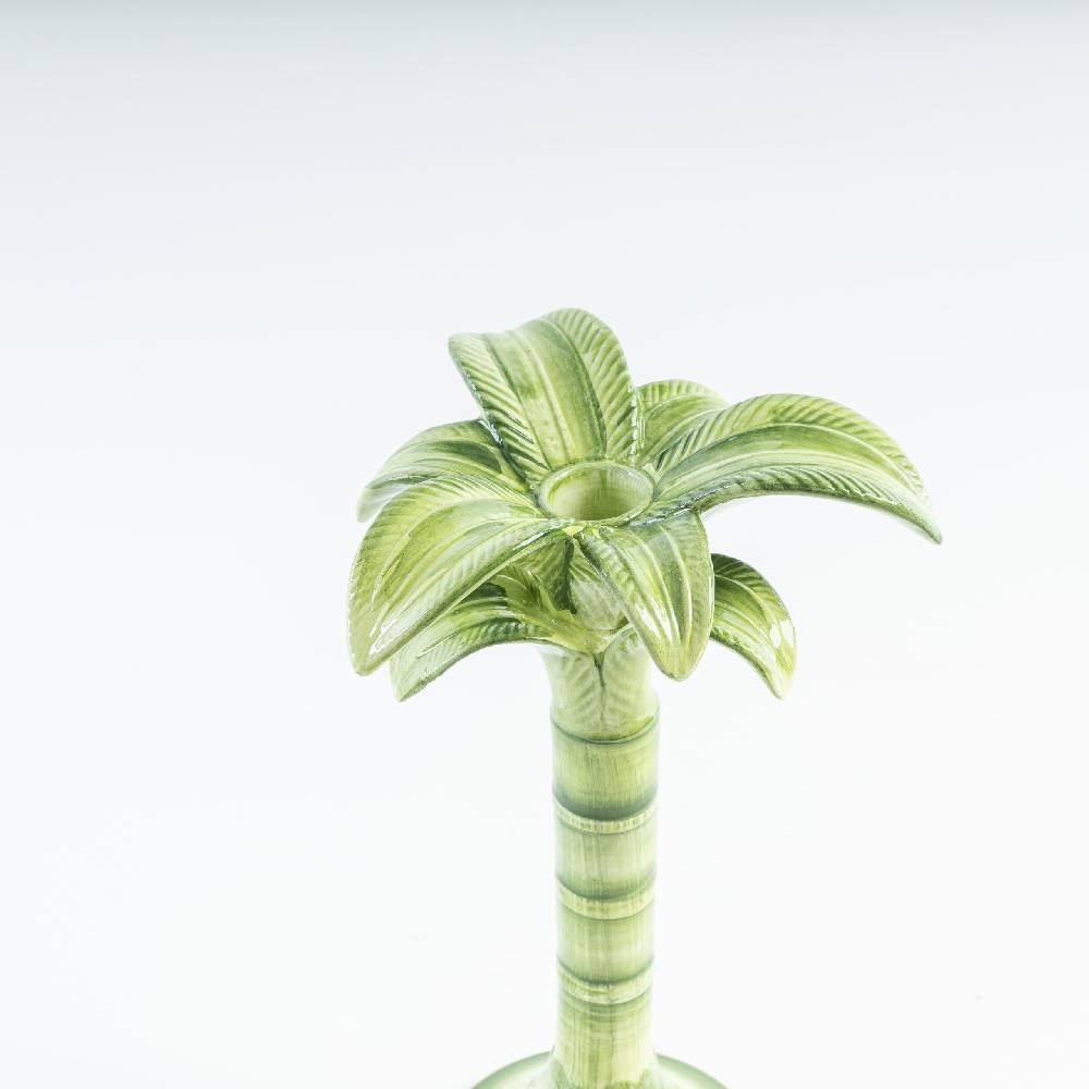 Les Ottomans Handpainted palm ceramic candleholder MAR05 Comprane uno, ottenene uno gratis