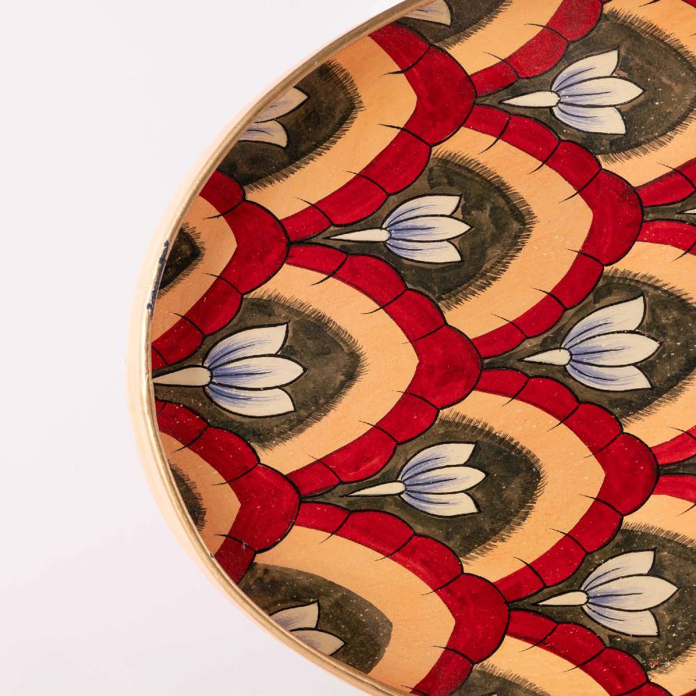 Les Ottomans Vassoio in ferro dipinto a mano IT136 Fino al 65% di sconto