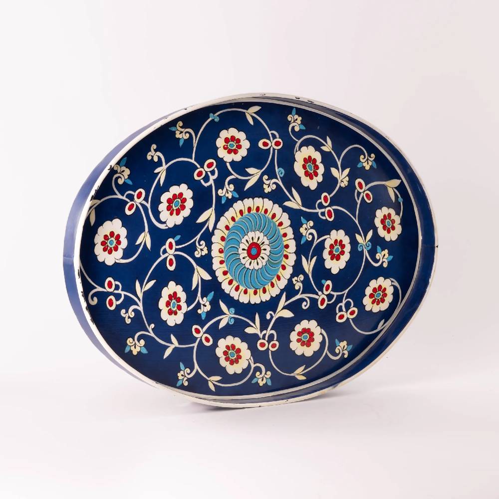 Les Ottomans Vassoio in ferro dipinto a mano IT138 Offerta speciale della fabbrica