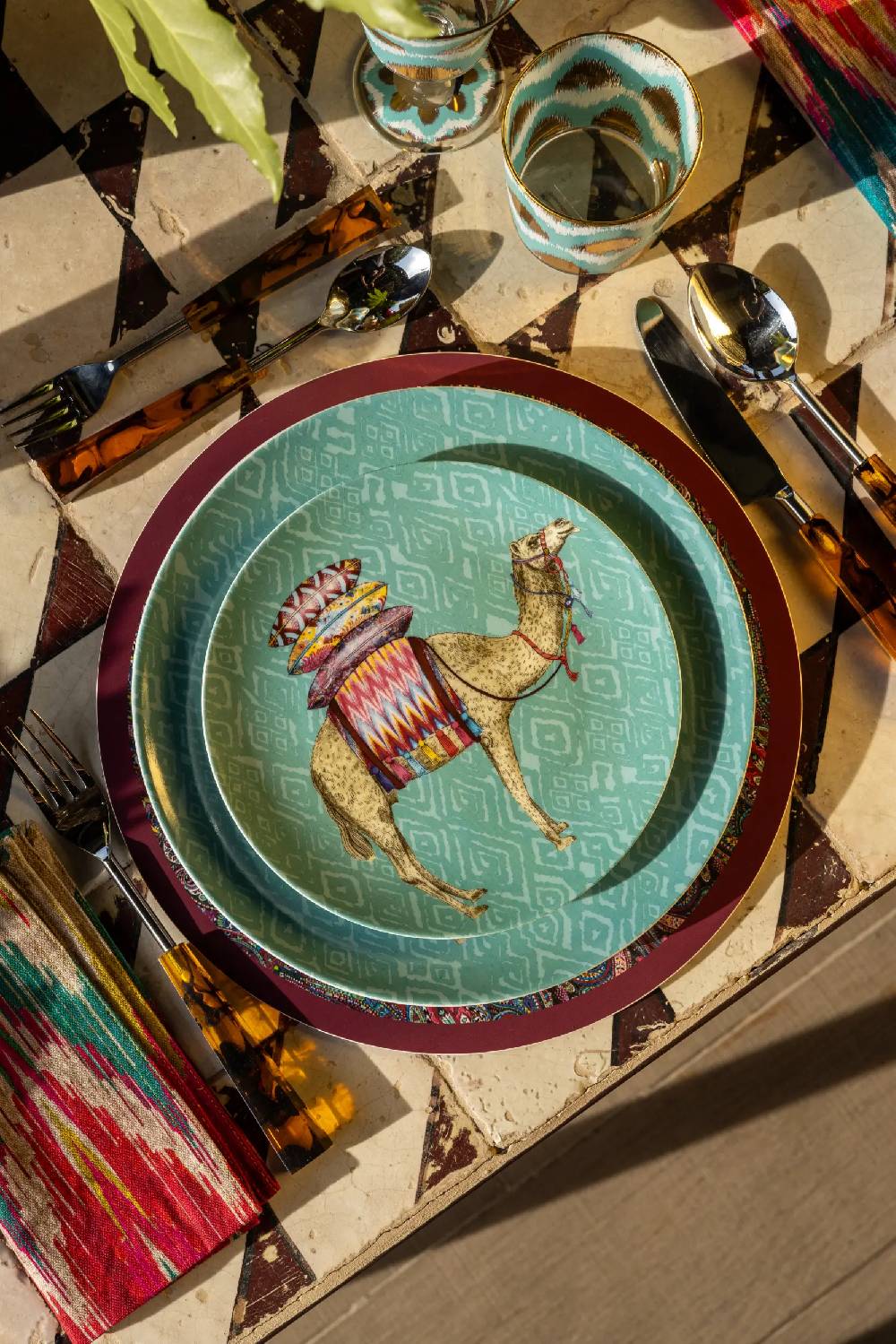 Les Ottomans Matthew Williamson porcelain dinner plate Offerte