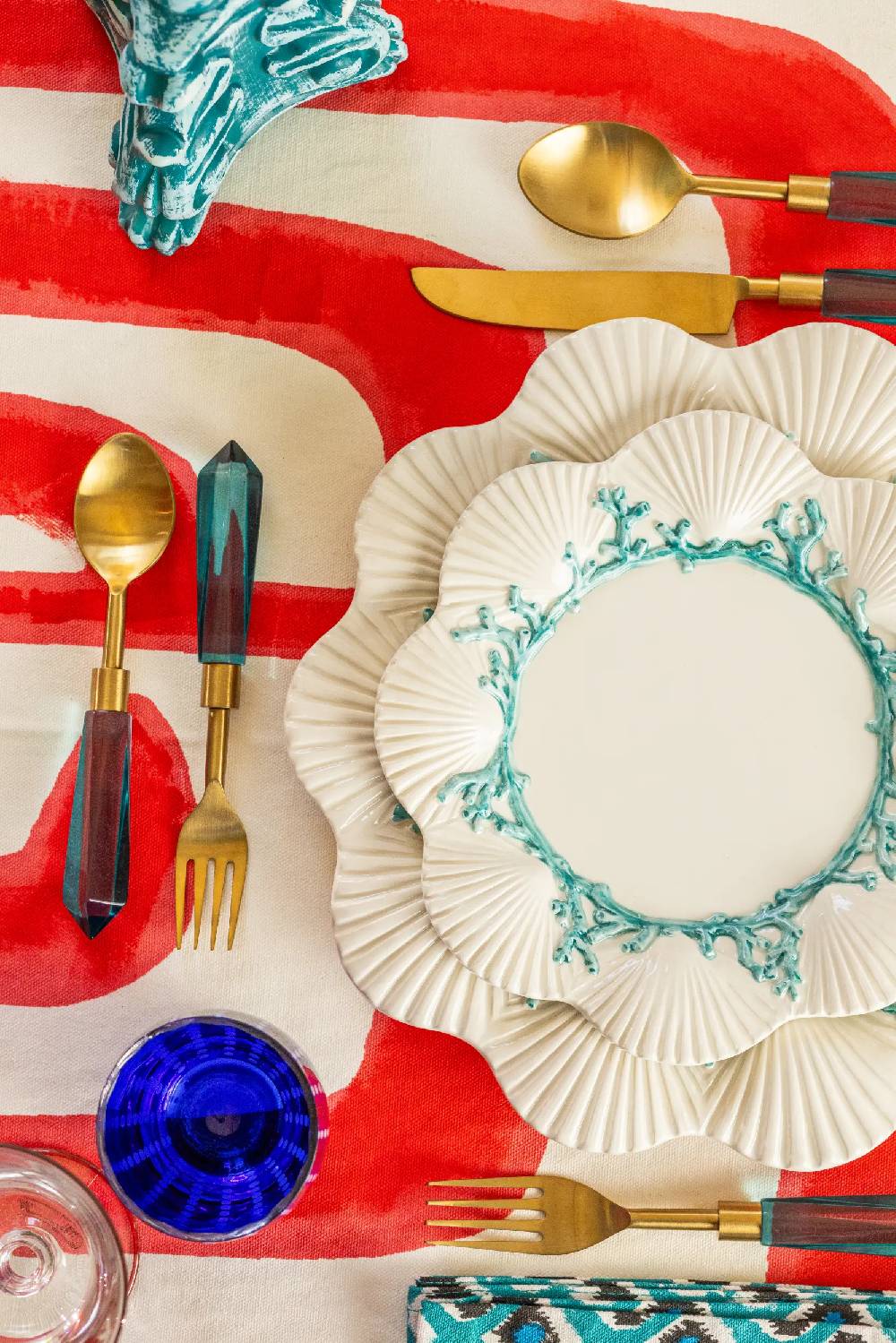 Les Ottomans Saint Jacques dinner ceramic plate Fino al 55% di sconto