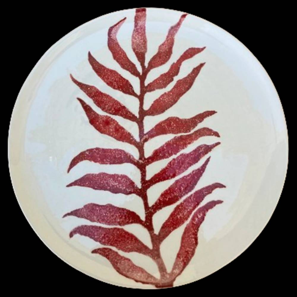 Les Ottomans Ceramic plate leaves LE02 Limitato a 3 giorni
