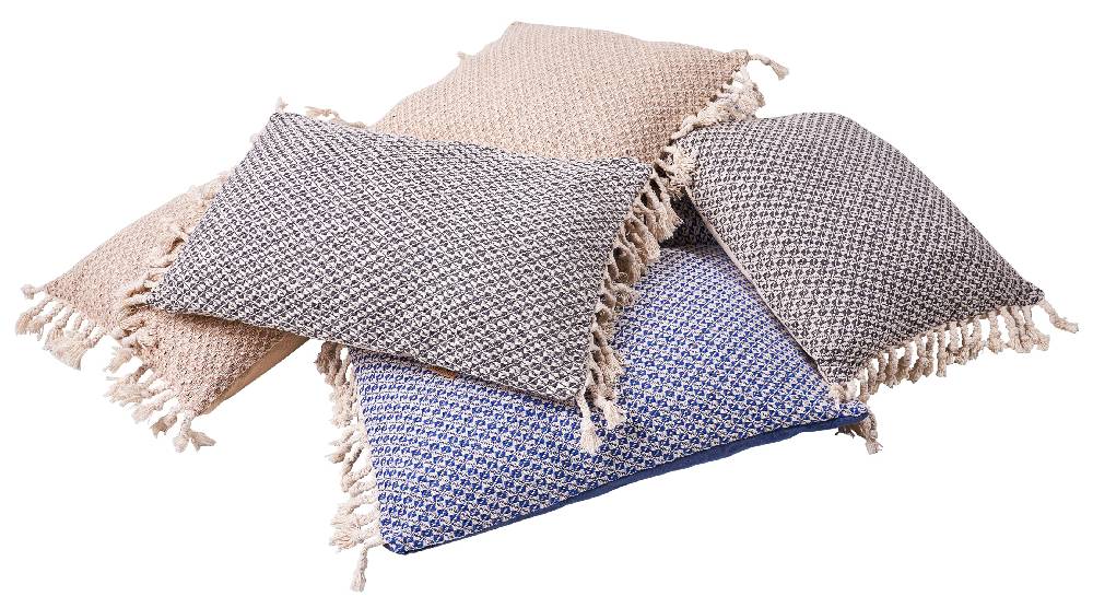 Novità Home Cuscino jaquard 50x50 con frange Saldi