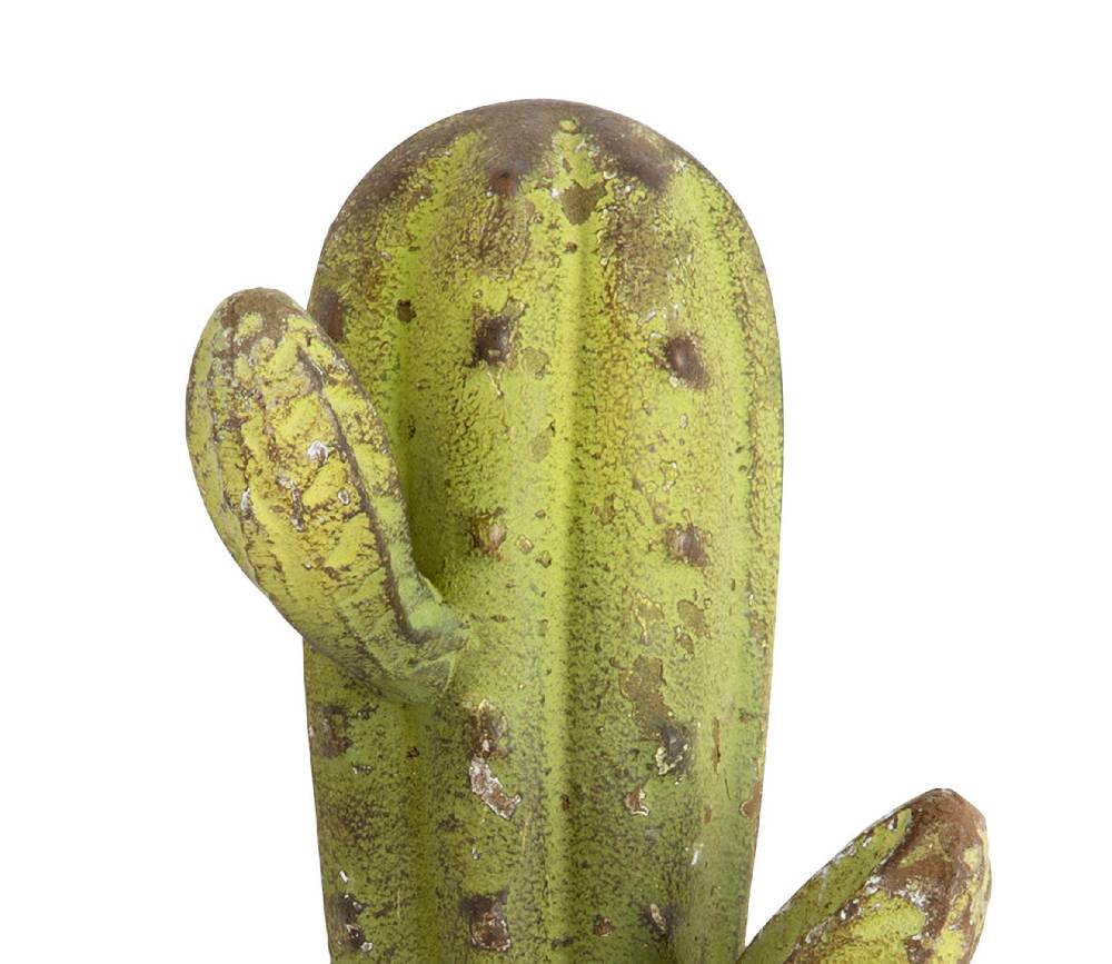 Novità Home Cactus - attaccapanni in metallo verde - 2 ganci Nuova