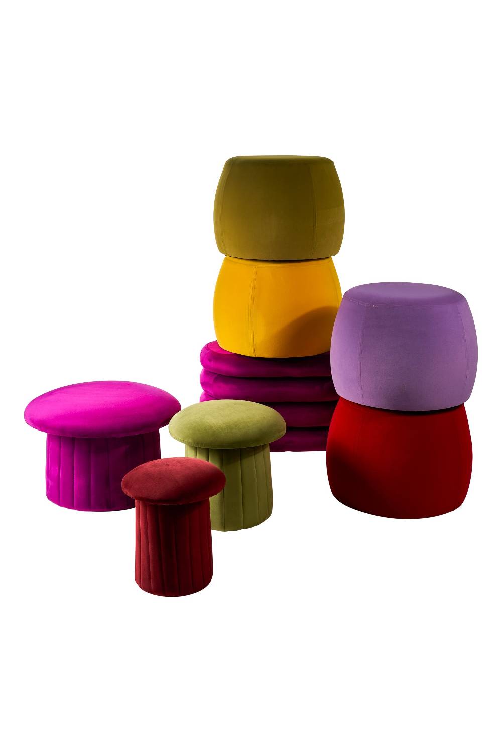 Novità Home Bois - pouf large purple 2025