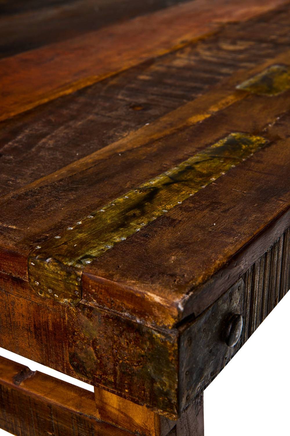 Novità Home Tavolo da Pranzo in Legno di Recupero con Gambe Pieghevoli Qualità