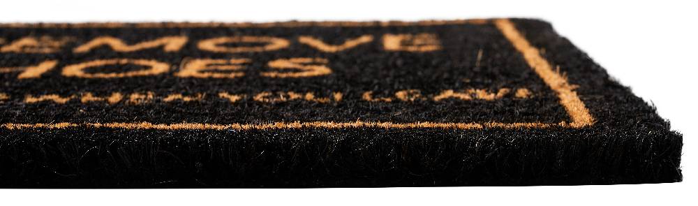 Novità Home Coco door mat - please remove your shoes black Vendita